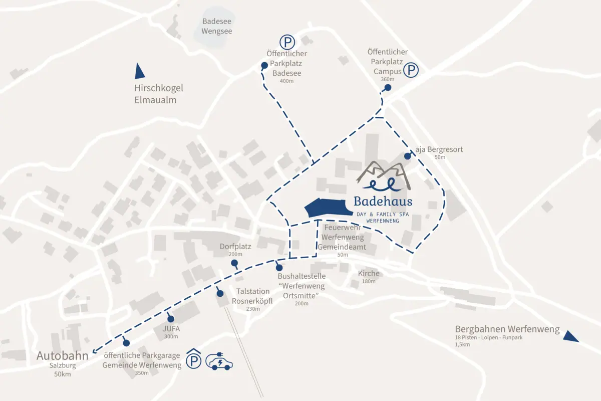 Stadtkarte mit Textbeschriftungen