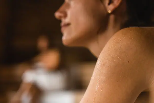 Nahaufnahme einer weiblichen Schulter