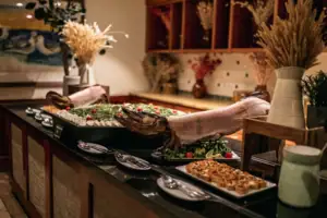 Das Silvesterbuffet im aja Strandhotel Bansin auf Usedom.