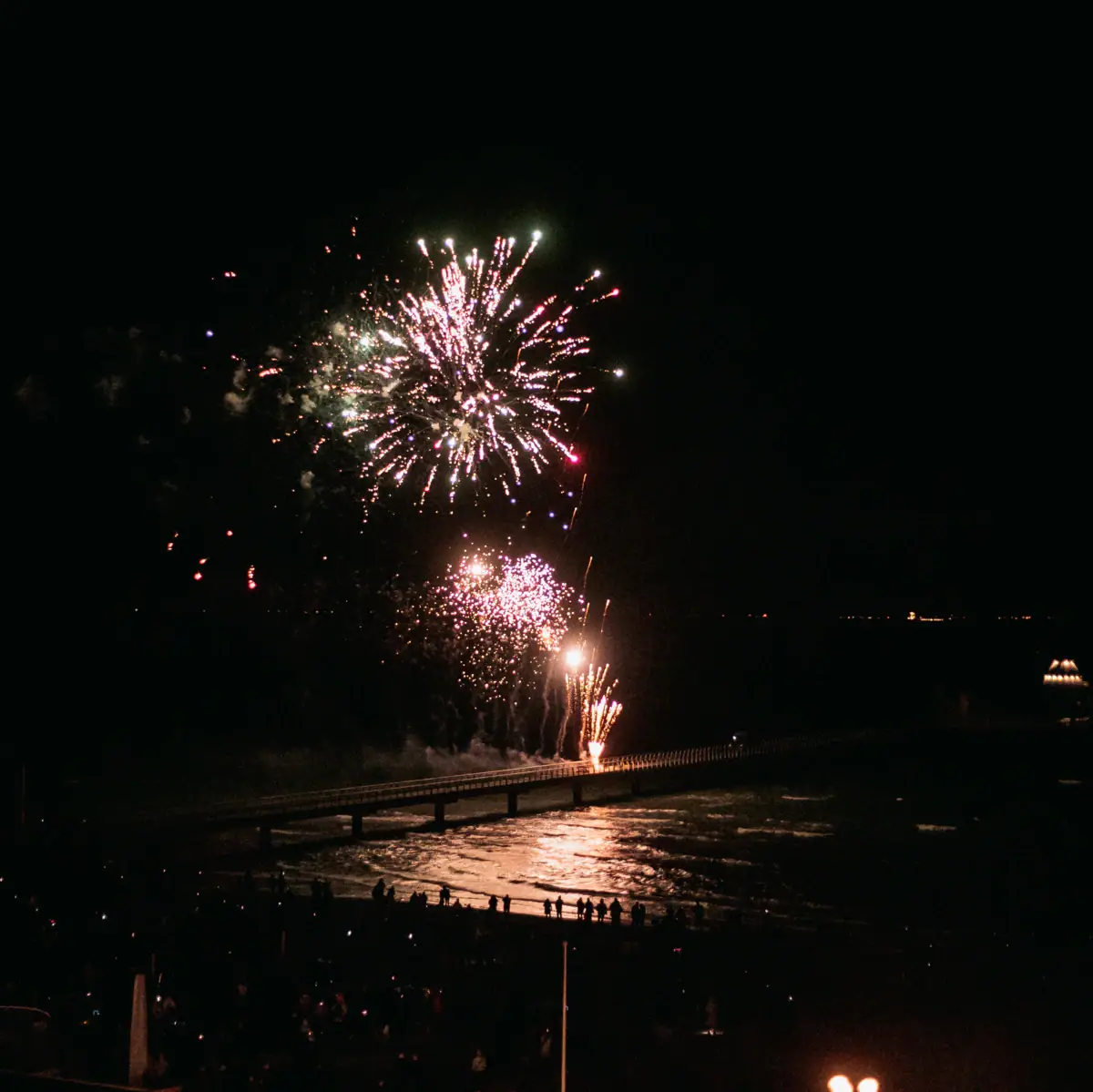 Feuerwerk am Nachthimmel