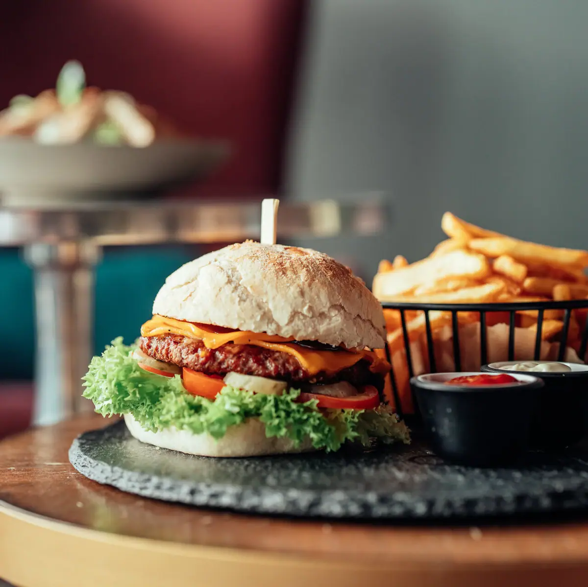 Burger in der Bar