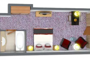 Grundriss Grundriss eines Raumes