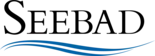 Der Schriftzug SEEBAD mit blauen Wellen darunter.